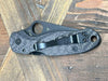 Custom Spyderco Para 3 Knife 3" S45VN All Black Tactical Basket Weave Carbon Fiber "TacP"