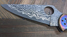 Limited Editon Custom Spyderco Delica 4 Titanium Damascus (C11TIPD+CUSTOM)