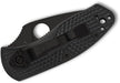 Spyderco Ambitious C148PBBK Lightweight Folding Knife 2.31" Black Plain Blade