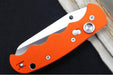 Spyderco Autonomy C165GSOR Auto Folding Knife 3.65" H-1 Satin Serrated Blade, Orange