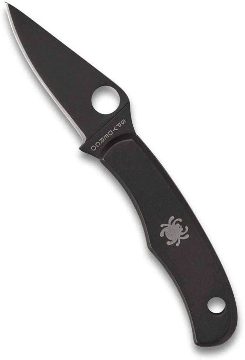 Spyderco Bug Non-Locking Knife Black Steel Blade C133BKP