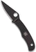 Spyderco Bug Non-Locking Knife Black Steel Blade C133BKP