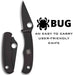 Spyderco Bug Non-Locking Knife Black Steel Blade C133BKP