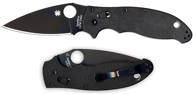 Spyderco C101GPBBK2 Manix 2 Knife Tactical (3.375" Black)