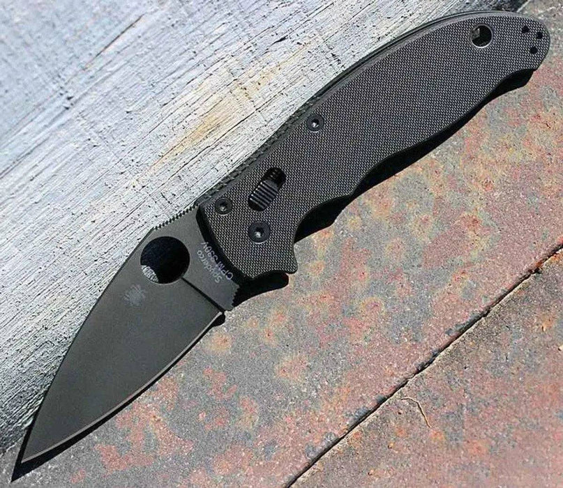 Spyderco C101GPBBK2 Manix 2 Knife Tactical (3.375" Black)