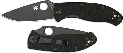 Spyderco C122GBBKP Tenacious Folding Knife 3.38" Black