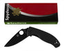 Spyderco C122GBBKP Tenacious Folding Knife 3.38" Black