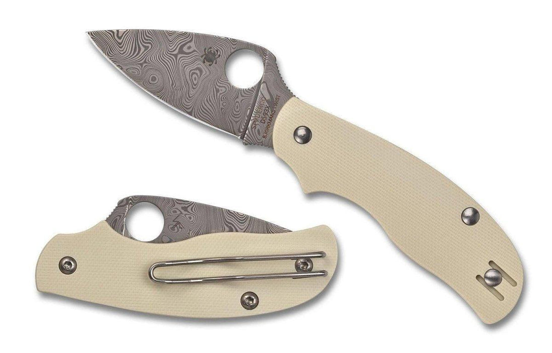 Spyderco C127GPIVD Urban Sprint Run Slipjoint Folding Knife 2.44" Damascus (Italy)