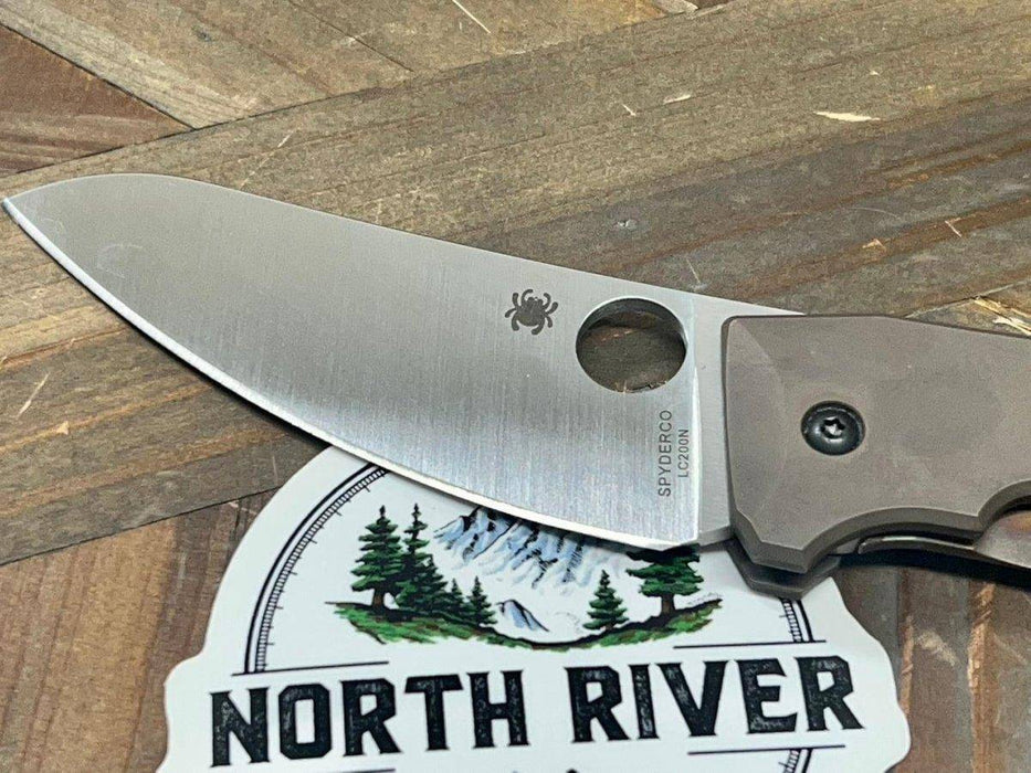 Spyderco C211TIP SpydieChef Semi-Custom Ti Folding Knife 3.32" LC200 (USA)