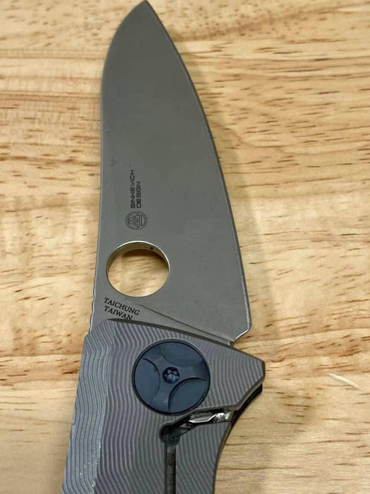 Spyderco C235CFTIP Drunken Folding Knife 3.5" S90V Carbon Fiber / Titanium (Pre-Owned)