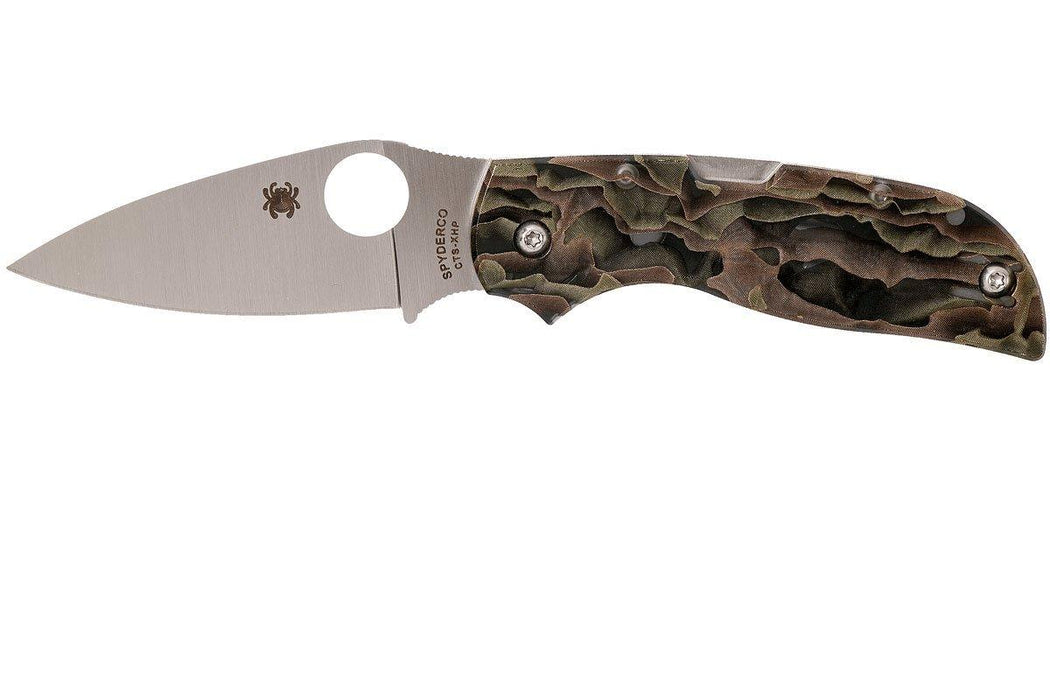 Spyderco Chaparral C152RNP Folding Knife 2.8" CTS XHP Satin Plain Blade, Raffir Noble Handles