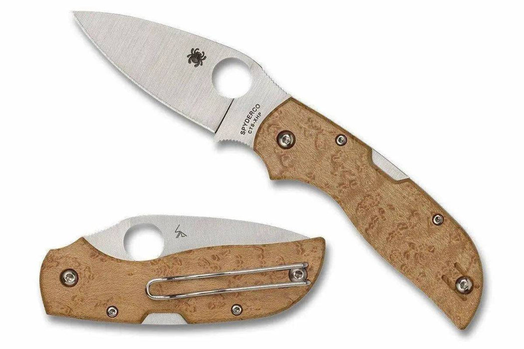 Spyderco Chapparal Birdseye Maple Knife (CTS-XHP) C152WDP