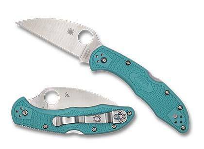 Spyderco Delica 4 C11FPWCT Lightweight Folding Knife 2.87" S30V Wharncliffe Teal Handles