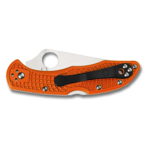 Spyderco Delica 4 Flat Ground 2-7/8" VG10 Orange Handles