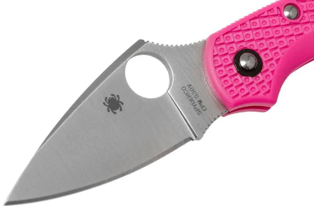 Spyderco Dragonfly 2 Pink Heals Lightweight Knife Pink (2.3" Satin)