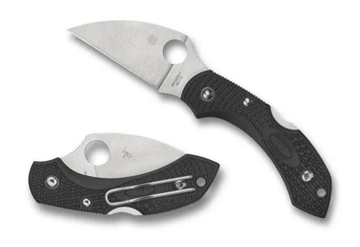 Spyderco Dragonfly 2 Wharncliffe Knife 2.28" Satin Plain Blade, Black Handles