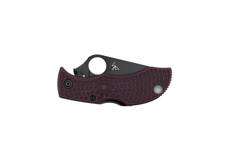 Spyderco Manbug Lightweight Pocket Knife 1.9" Burgundy FRN Sprint Run