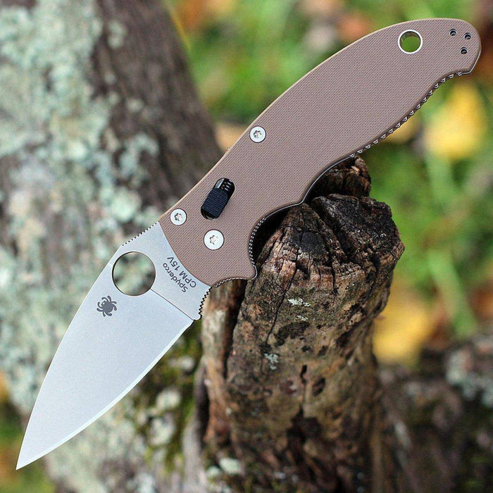 Spyderco Manix 2 Brown G-10 - CPM 15V - Sprint Run (USA)