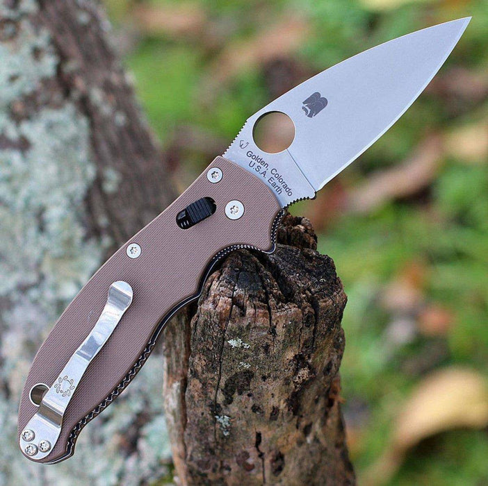 Spyderco Manix 2 Brown G-10 - CPM 15V - Sprint Run (USA)