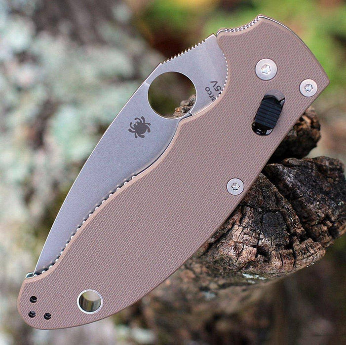 Spyderco Manix 2 Brown G-10 - CPM 15V - Sprint Run (USA)