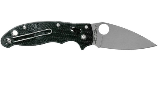 Spyderco Manix 2 Knife Plain Blade Black Handles