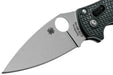 Spyderco Manix 2 Knife Plain Blade Black Handles