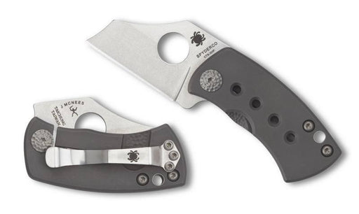 Spyderco McBee Folding Knife with 1.52" CTS XHP Stainless Steel Blade and Premium Titanium Handle - PlainEdge -