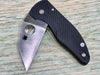 Spyderco MicroJimbo Folding Knife 2.45" S30V Satin Plain Blade Black G10 Handles