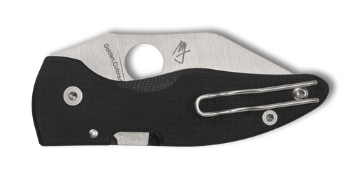 Spyderco MicroJimbo Folding Knife 2.45" S30V Satin Plain Blade Black G10 Handles