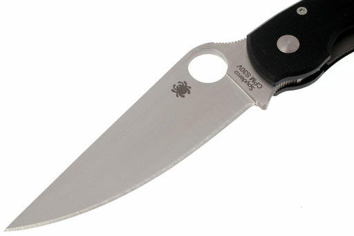 Spyderco Military Folding Knife 4" S30V Satin Plain Blad, Black G10 (USA)