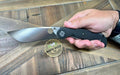 Spyderco Nati Amor Subvert Sprint Run Folding Knife 4.12" CPM-20CV Satin Plain Blade Carbon Fiber Handles