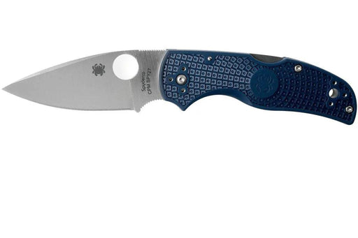 Spyderco Native 5 Lightweight Knife 2.95" CPM-SPY27 Satin Plain Blade, Cobalt Blue Handles