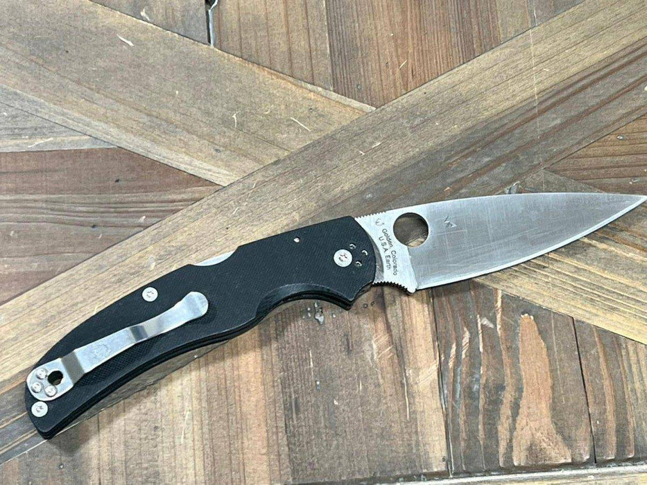 Spyderco Native Chief Folding Knife 4.08" S30V Satin Black G10 Handles