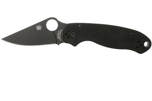 Spyderco Para 3 C223GPBK Knife 3" S45VN Black Plain Blade, Black G10 Blackout (USA)