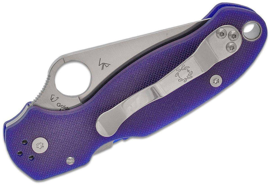 Spyderco Para 3 C223GPDBL Knife 3" S110V Satin Dark Blue G10 (USA)