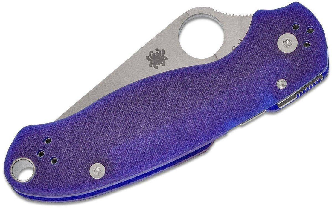 Spyderco Para 3 C223GPDBL Knife 3" S110V Satin Dark Blue G10 (USA)