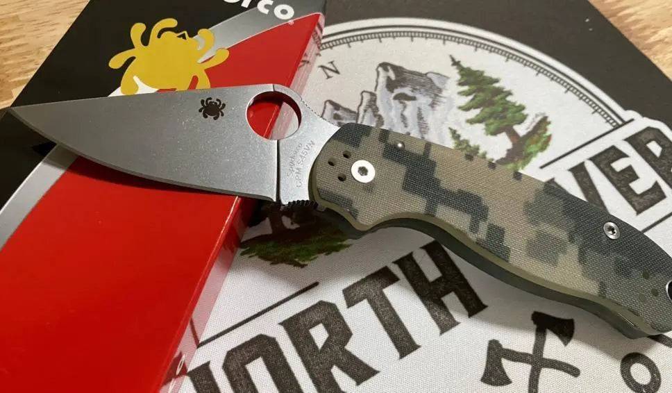 Spyderco Para 3 CPM-S45VN Knife Digi Camo G-10 (3" Satin)