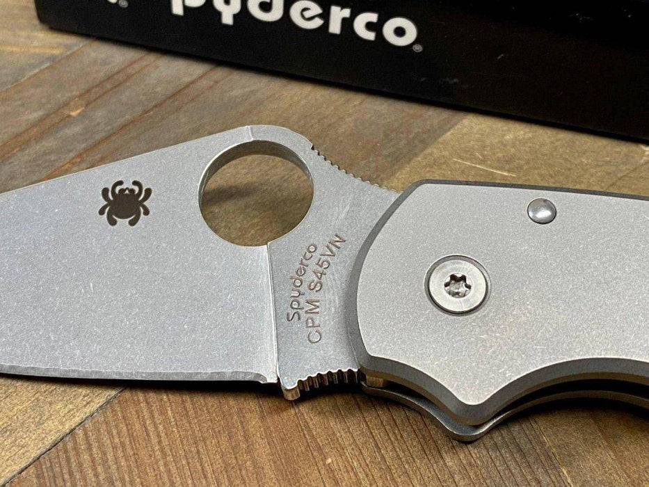 Spyderco Para 3 S45VN Titanium Custom (3" Satin)