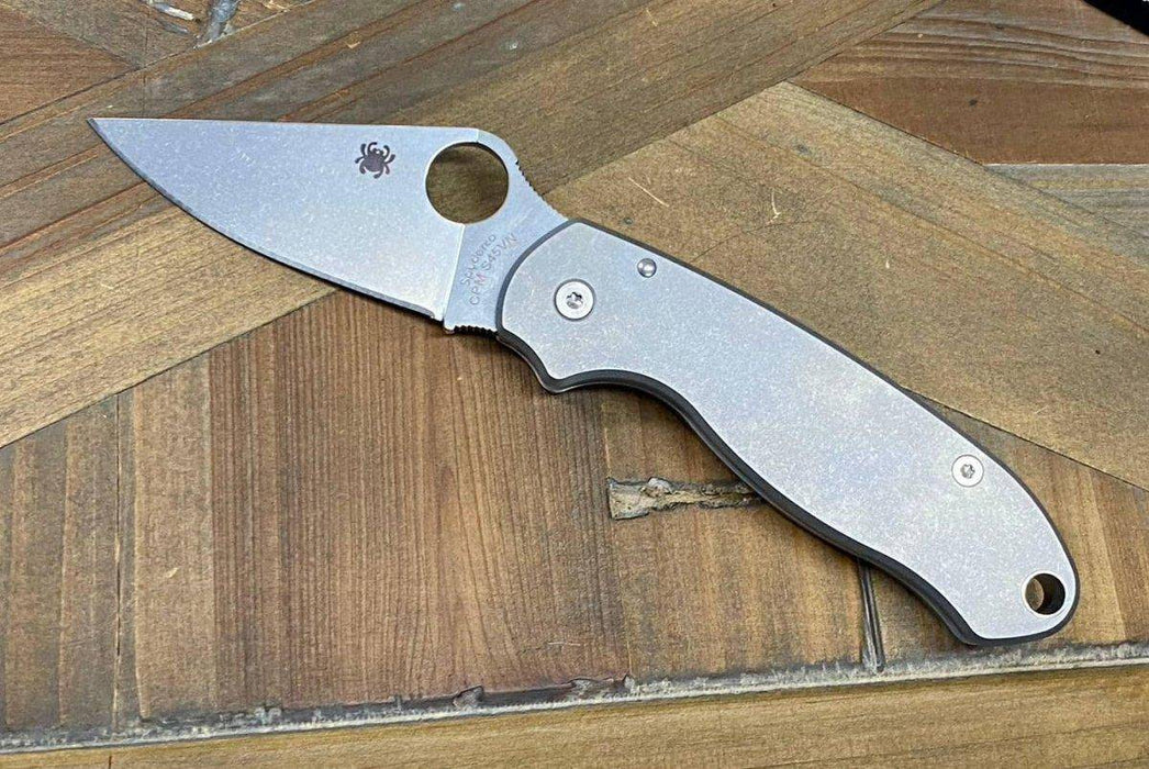 Spyderco Para 3 S45VN Titanium Custom (3" Satin)