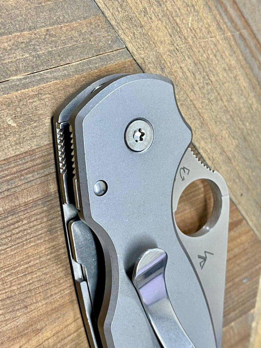 Spyderco Para 3 S45VN Titanium Custom (3" Satin)