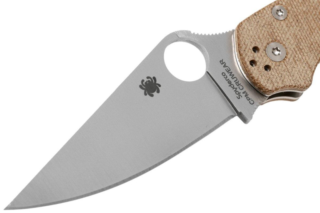 Spyderco Paramilitary 2 C81MPCW2 Folding Knife 3.47" CruWear Canvas Micarta