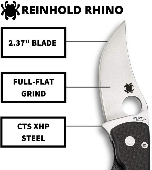 Spyderco Reinhold Rhino Folding Knife 2.35" (C210CFP)