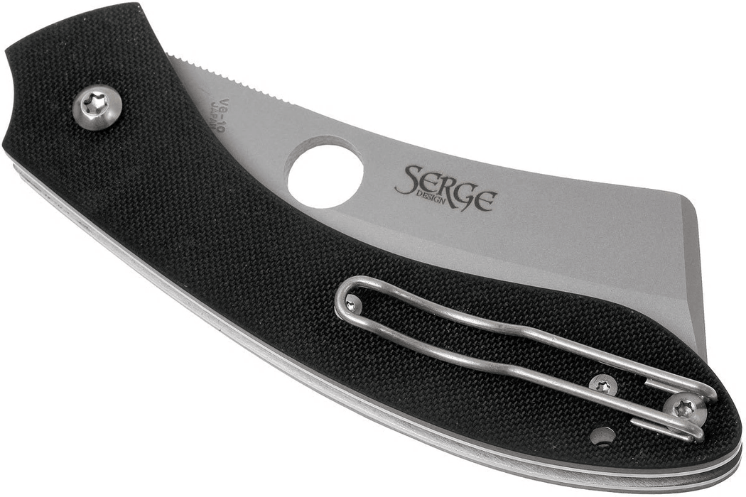 Spyderco Roc Folding 3.07" VG10 Bead Blast Cleaver Blade (C177GP)