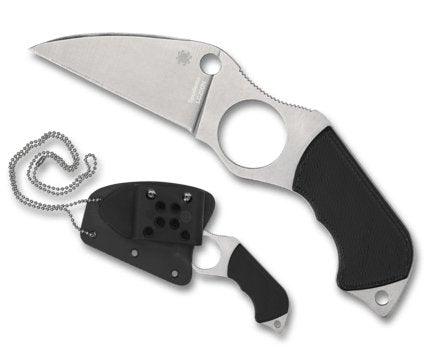 Spyderco Sal Glesser Swick 6 FB14P6 Small Hole Fixed Blade Neck Knife 2.73"