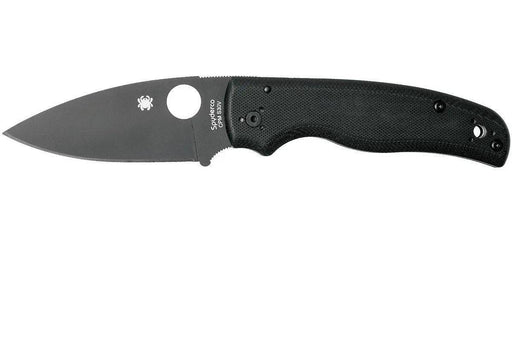 Spyderco Shaman Folding Knife 3.58" S30V Black Plain Blade, Matte G10 (USA)