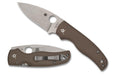 Spyderco Shaman Sprint Run C229GPBN15V Folding Knife 3.58" CPM-15V Stonewashed Brown G10