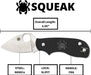 Spyderco Squeak Folding Knife 2" Blade C154PBK