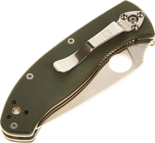 Spyderco Tenacious Knife 3-3/8" Combo Blade (Green)