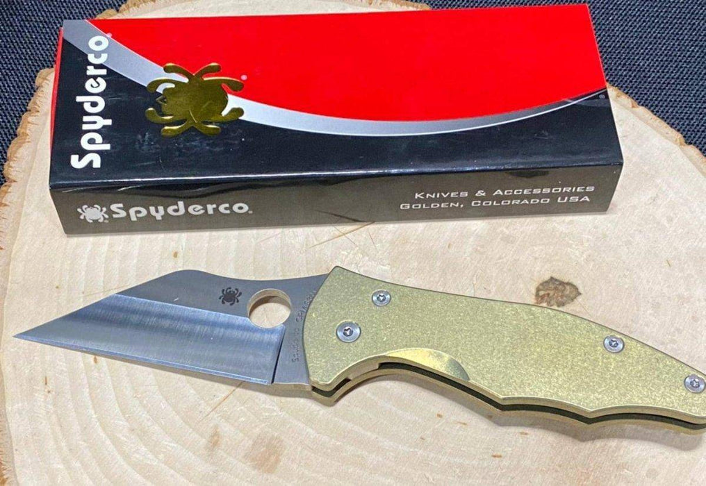 Spyderco Yojimbo 2 Custom Folding Knife 3.2" S30V Titanium Handles