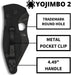 Spyderco Yojimbo 2 Folding Knife 3.2" Black DLC C85GPBBK2